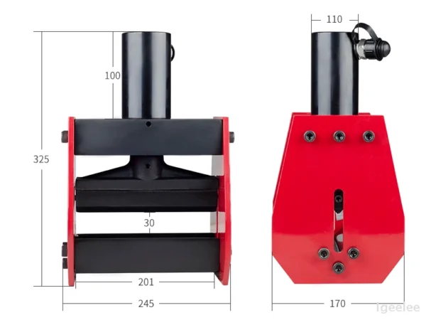 Hydraulic Bus Bar Bending Tool CB-200A, Bending Force of 160KN And Can Be Opened Up When Bending Long Brass Sheet "N" Sheet Or "L" Shape - Image 2