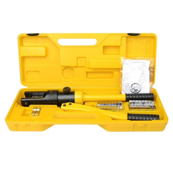 YQK-240 Hydraulic Terminal Crimper for 16-240mm² Wire Cable Lug, Hydraulic Crimping Tool with 10 Pairs of Die Sets - Image 3